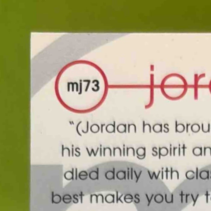 1997-98 Upper Deck Michael Jordan Tribute #MJ73 Chicago Bulls - Sports Cards