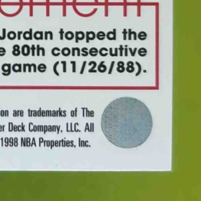 1997-98 Upper Deck Michael Jordan Tribute #MJ90 Chicago Bulls - Sports Cards