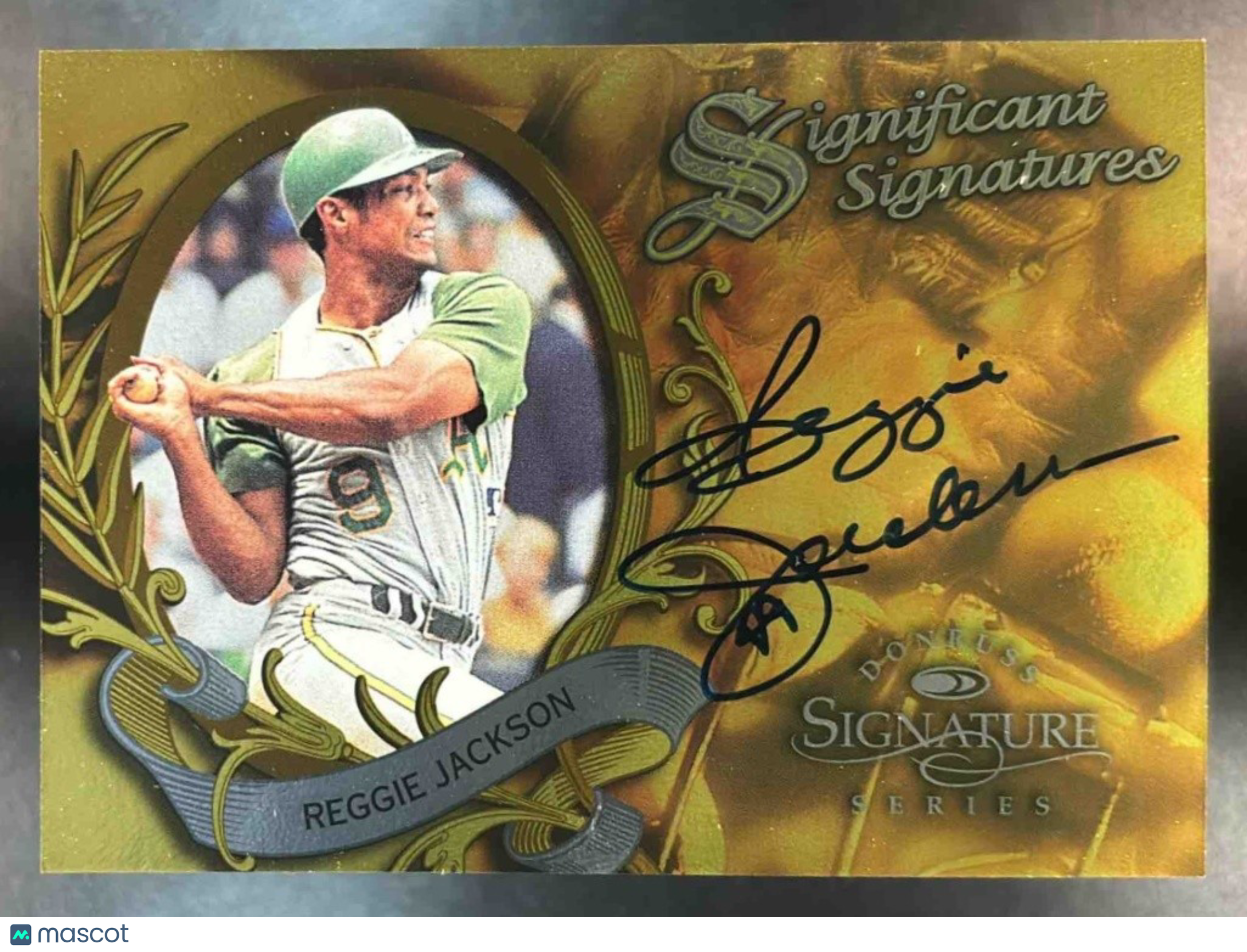 1997 Donruss Signature Series Reggie Jackson Significant Signatures /2000 Auto - Sports Cards