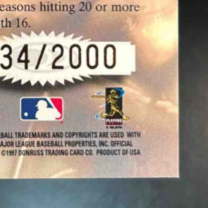 1997 Donruss Signature Series Reggie Jackson Significant Signatures /2000 Auto - Sports Cards
