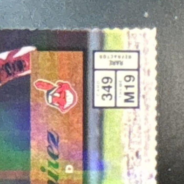 1997 Finest Embossed Die Cut Refractor Manny Ramirez #349 Cleveland Indians RARE - Sports Cards
