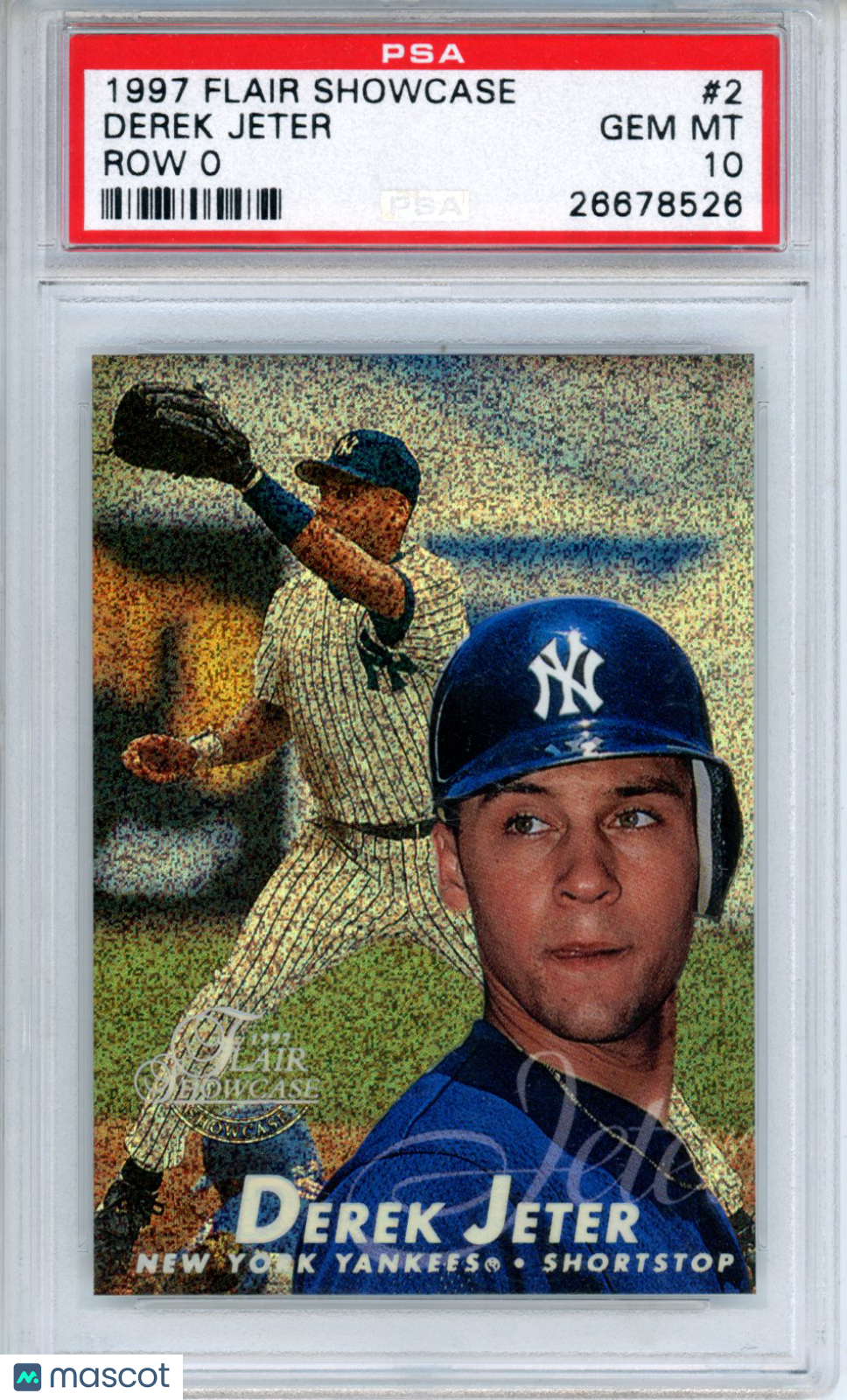 1997 Flair Showcase Derek Jeter Row #2 PSA 10 GEM MINT New York Yankees - Graded Sports Cards