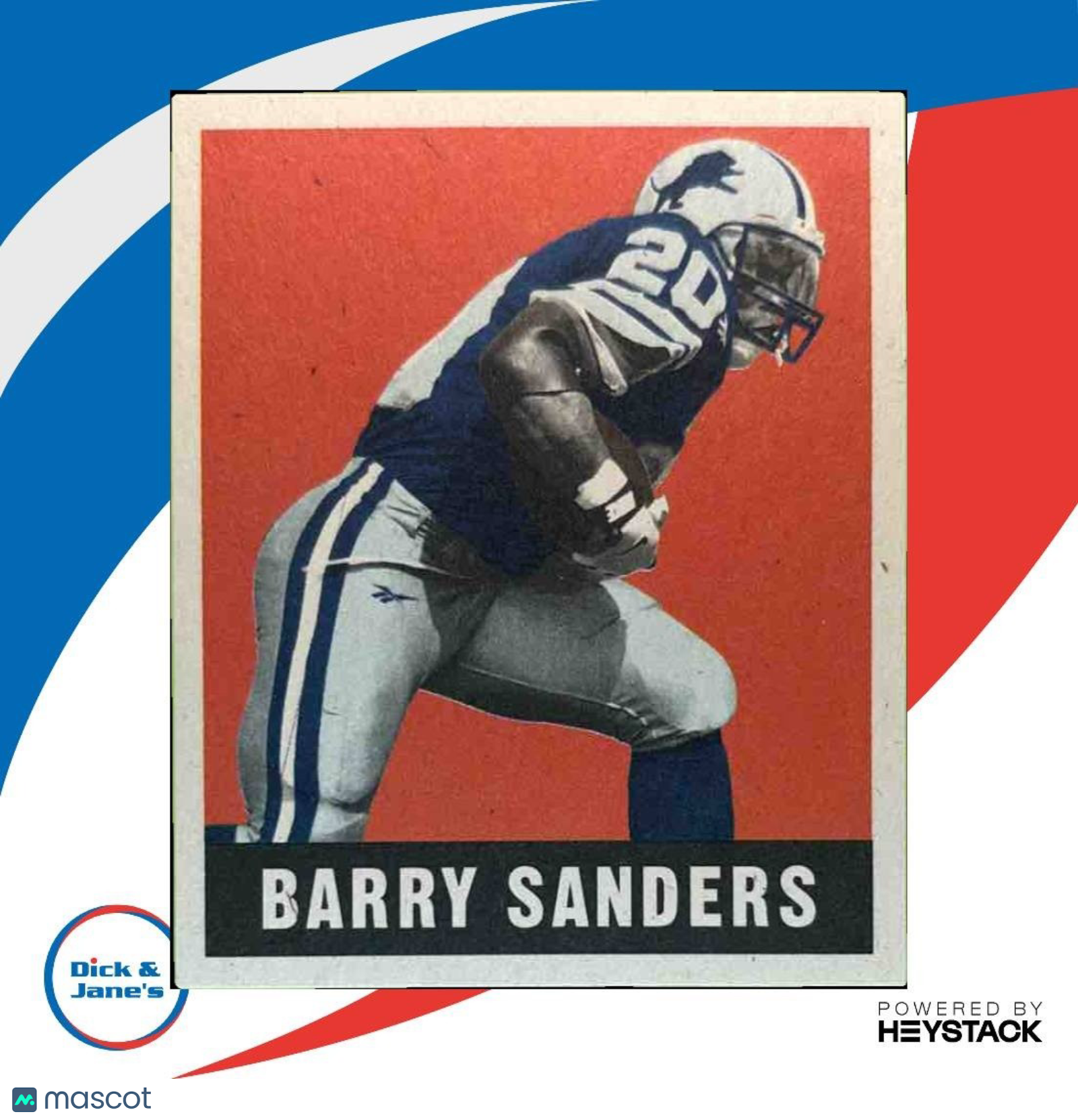 1997 Leaf Barry Sanders Reproductions /1948 #4 Detroit Lions - Sports Cards