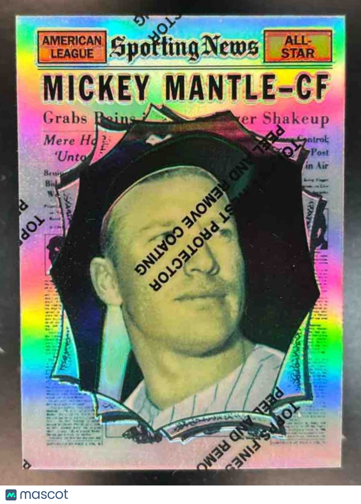 1997 Topps Mickey Mantle Commemorative Reprints Finest Refractor #32 Yankees - Sports Cards
