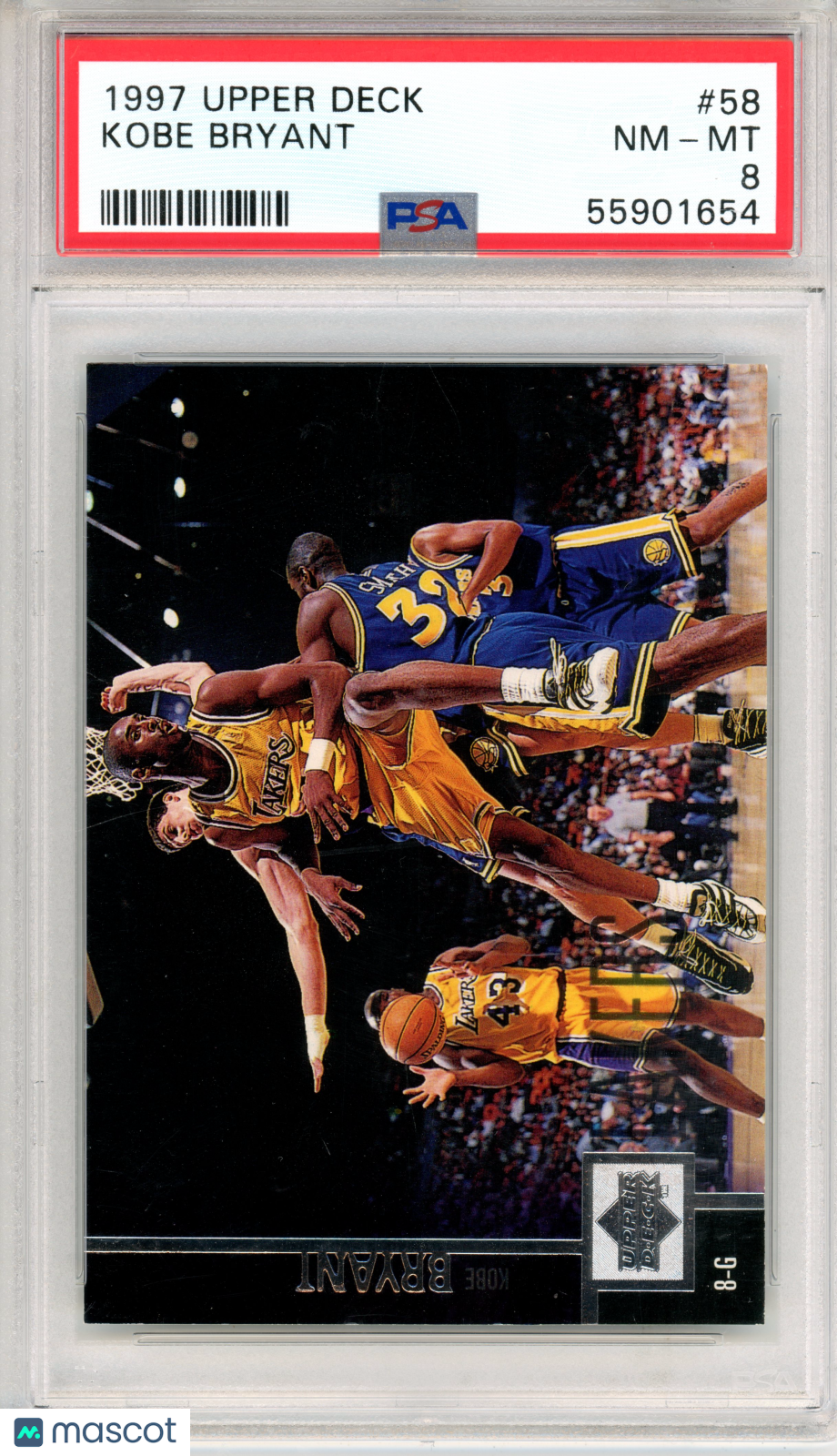 1997 Upper Deck Kobe Bryant #58 PSA 8 Los Angeles Lakers - Graded Sports Cards