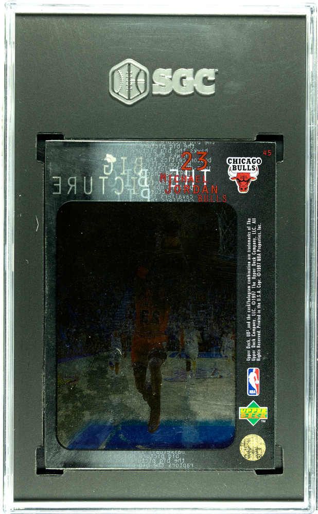 1997 Upper Deck UD3 Michael Jordan The Big Picture #45 SGC 8.5 chicago bulls - Graded Sports Cards