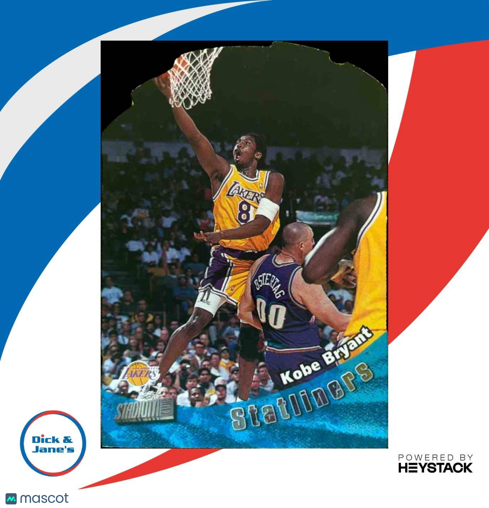 1998-99 Topps 99 Stadium Club Kobe Bryant Statliners #S17 Los Angeles Lakers - Sports Cards