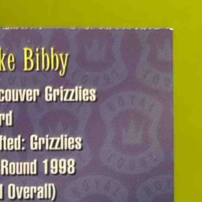 1998-99 Topps Stadium Club Mike Bibby Royal Court #RC12 RC Vancouver Grizzlies - Sports Cards