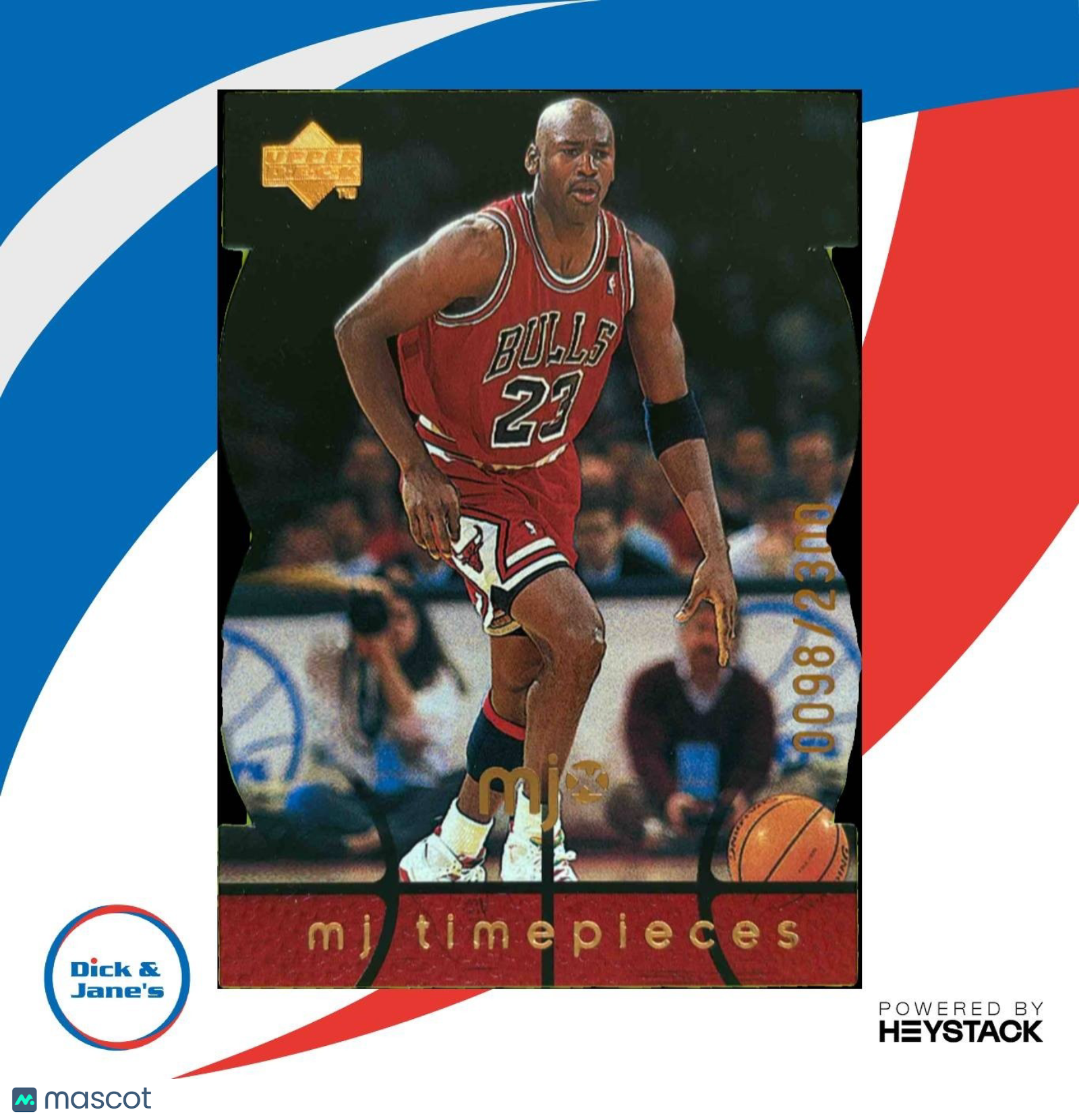 1998-99 Upper Deck MJx Michael Jordan Timepieces Red /2300 #82 Chicago Bulls - Sports Cards