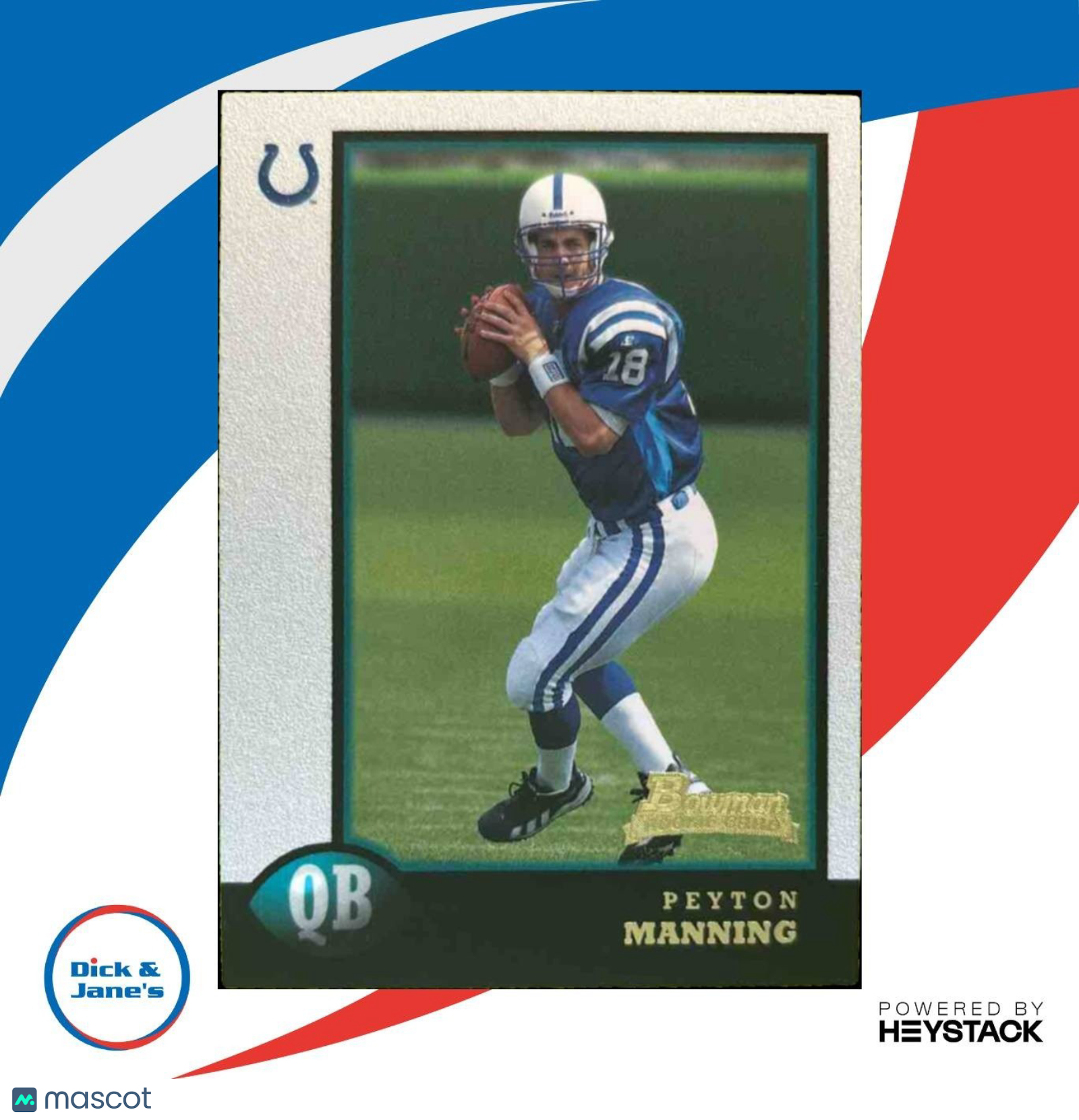 1998 Bowman Peyton Manning #1 RC Indianapolis Colts - Sports Cards