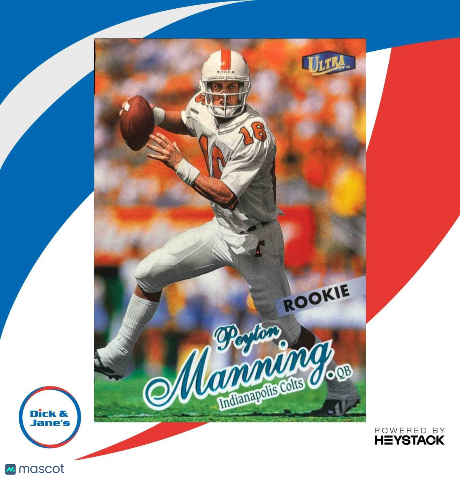 1998 Fleer Ultra Peyton Manning #201 RC Indianapolis
