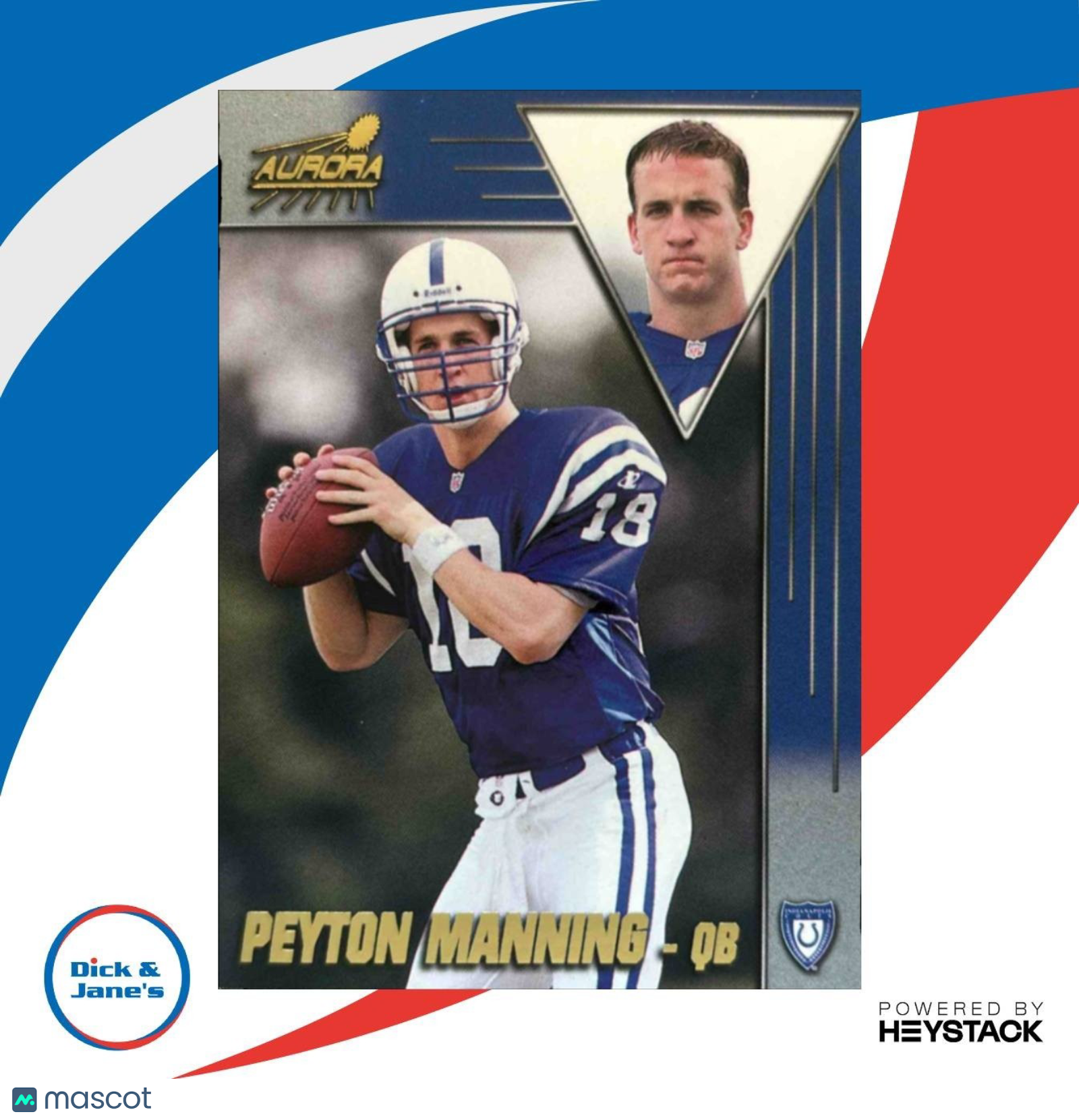 1998 Pacific Aurora Peyton Manning #71 RC Indianapolis Colts - Sports Cards
