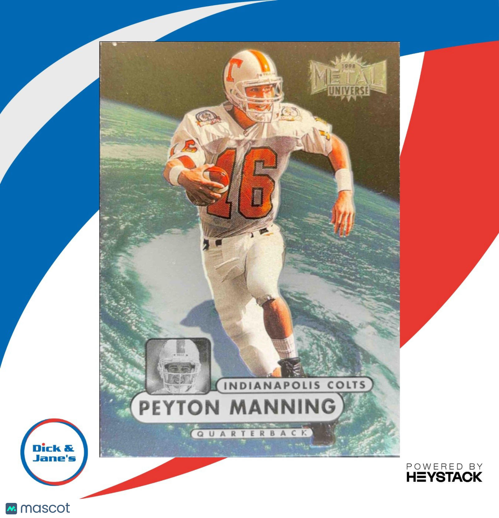 1998 Skybox Metal Universe Peyton Manning #189 RC Indianapolis Colts - Sports Cards