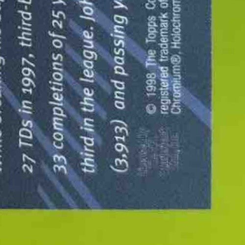 1998 Topps Finest John Elway #1 Denver Broncos - Sports Cards