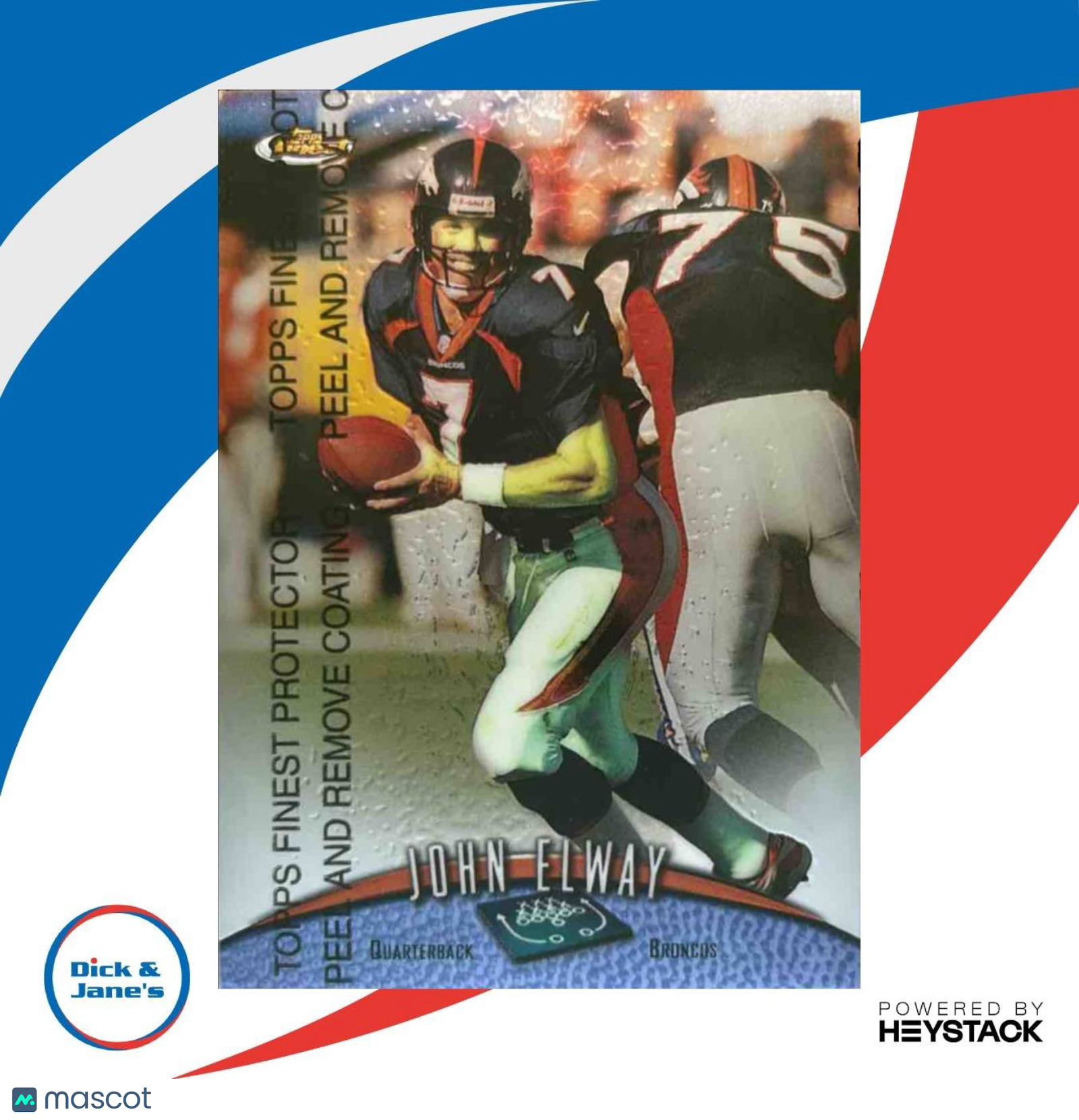 1998 Topps Finest John Elway #1 Denver Broncos - Sports Cards