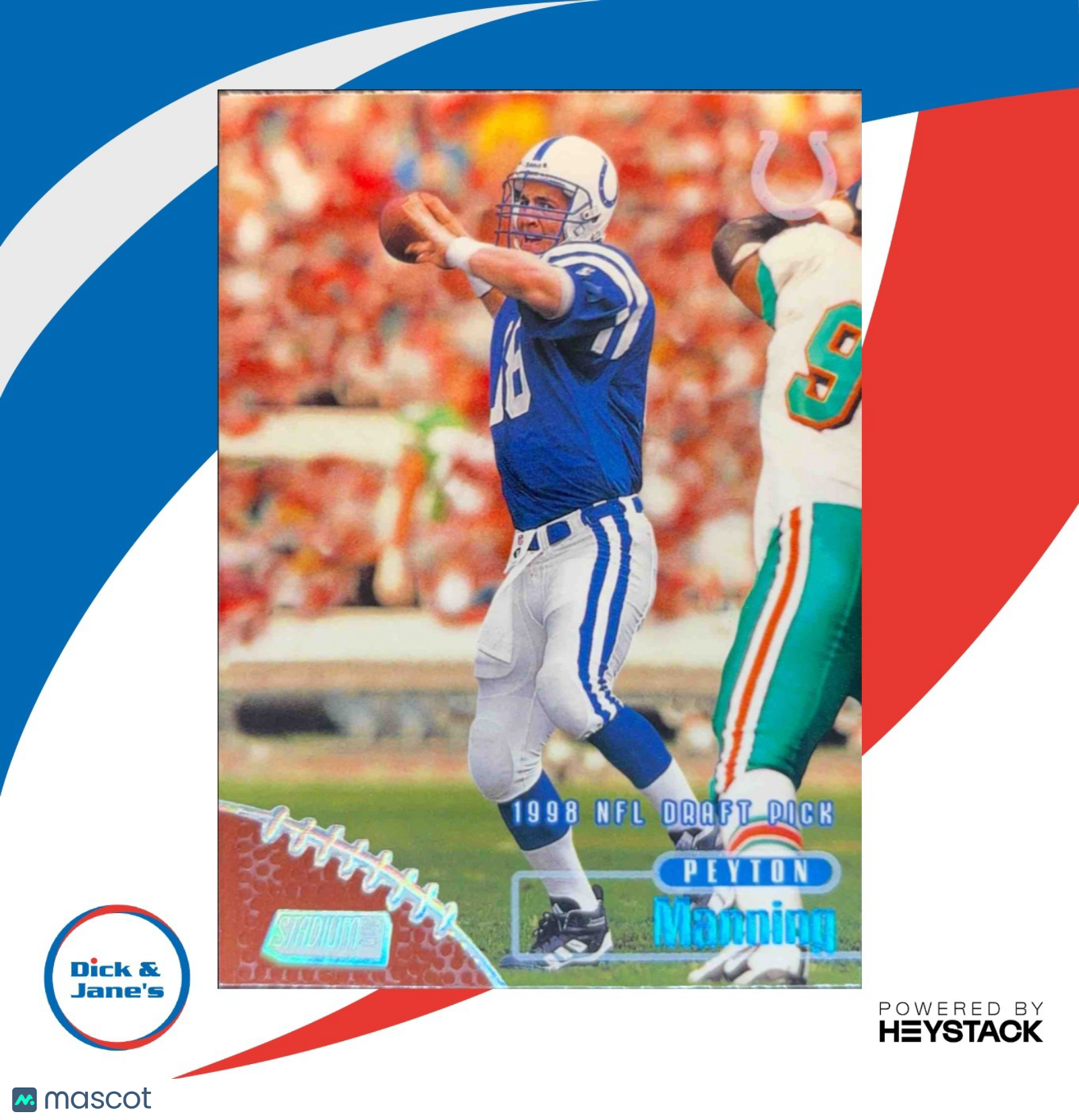 1998 Topps Stadium Club Peyton Manning #195 RC Indianapolis Colts - Sports Cards