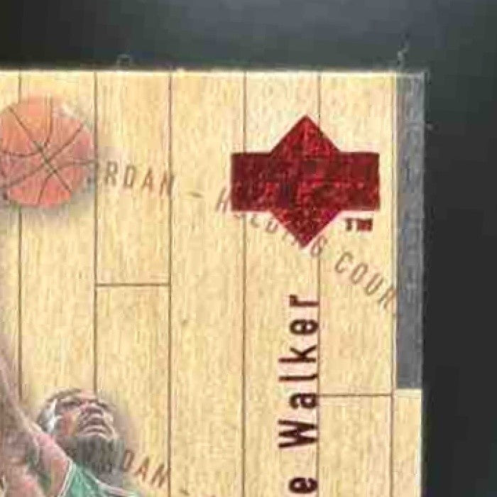 1998 Upper Deck Hardcourt Antoine Walker Michael Jordan Holding Court Red /2300 - Sports Cards