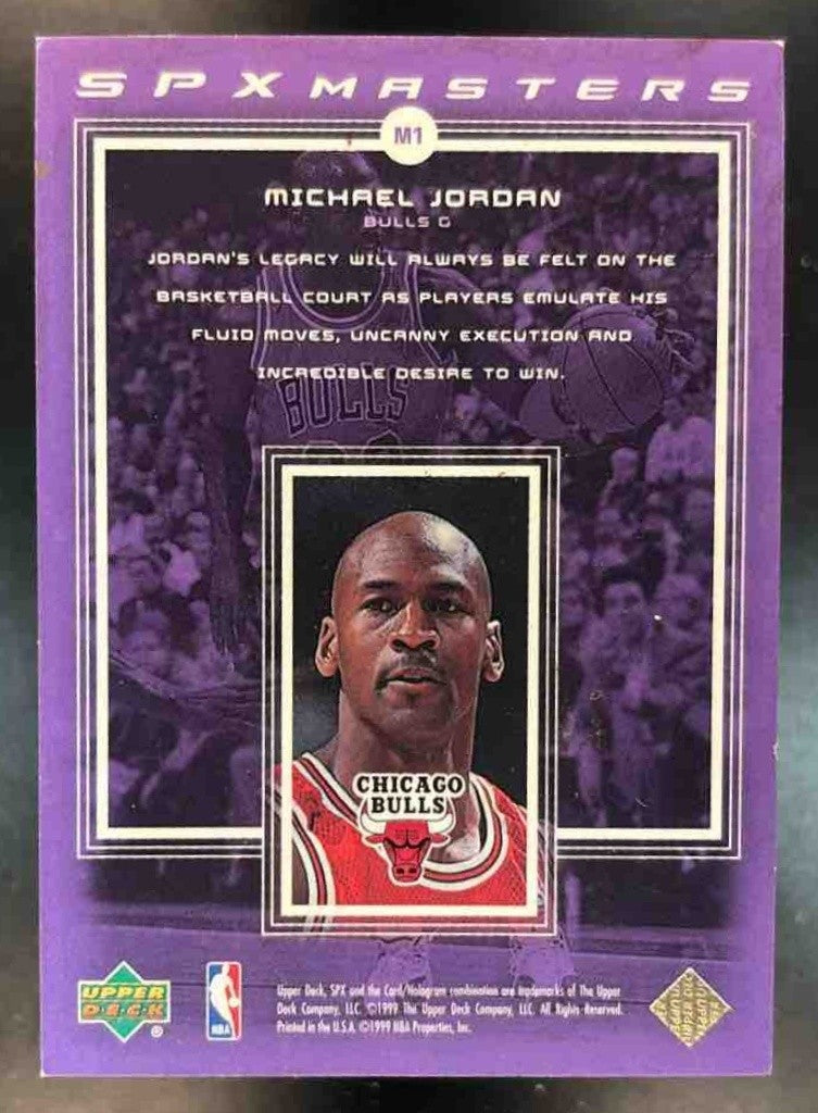 1999-00 SPx Michael Jordan Masters (EX) #M1 Chicago Bulls - Sports Cards
