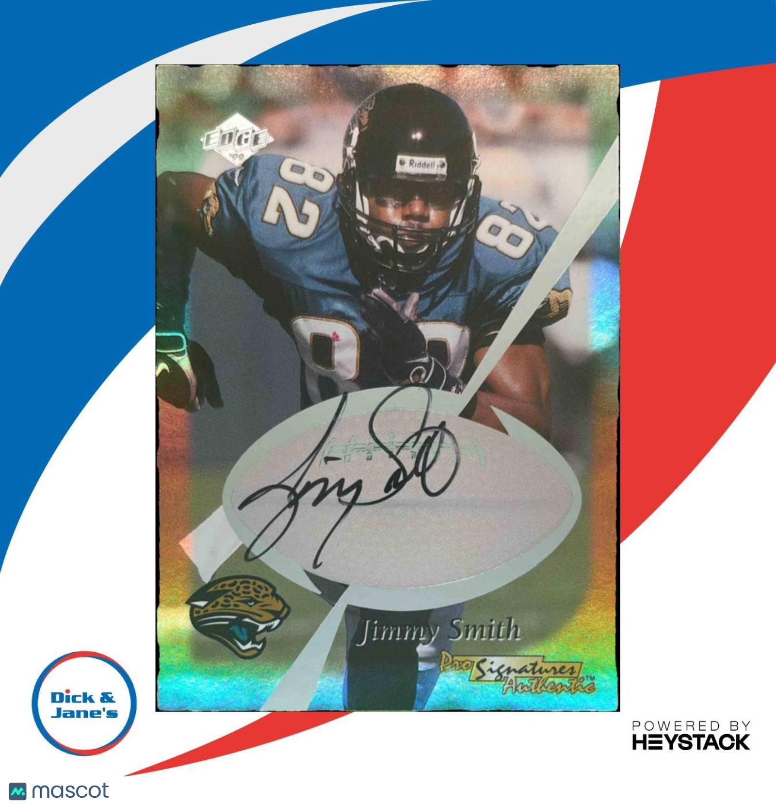 1999 Collector’s Edge Jimmy Smith Pro Signature Authentics Auto Jaguars - Sports Cards