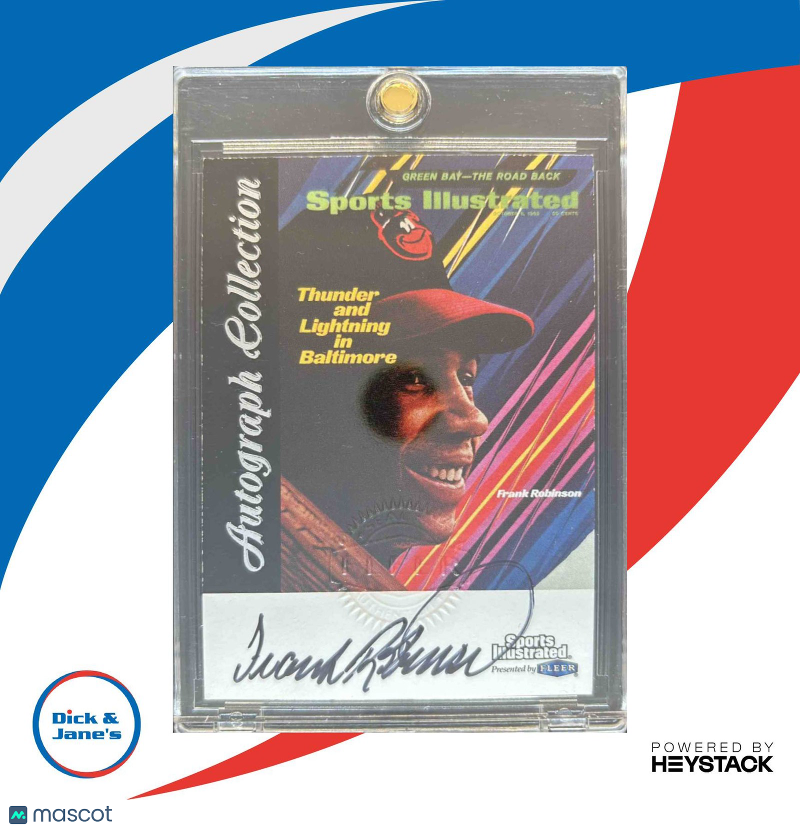 1999 Sports Illustrated Greats of the Game Frank Robinson Auto Baltimore Orioles - Sports Cards