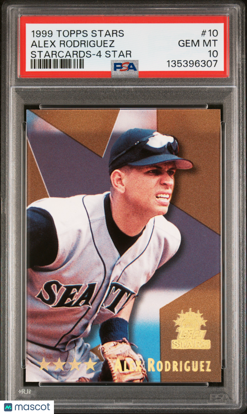 1999 Topps Stars Alex Rodriguez Starcards 4 #10 PSA 10 - Graded Sports Cards