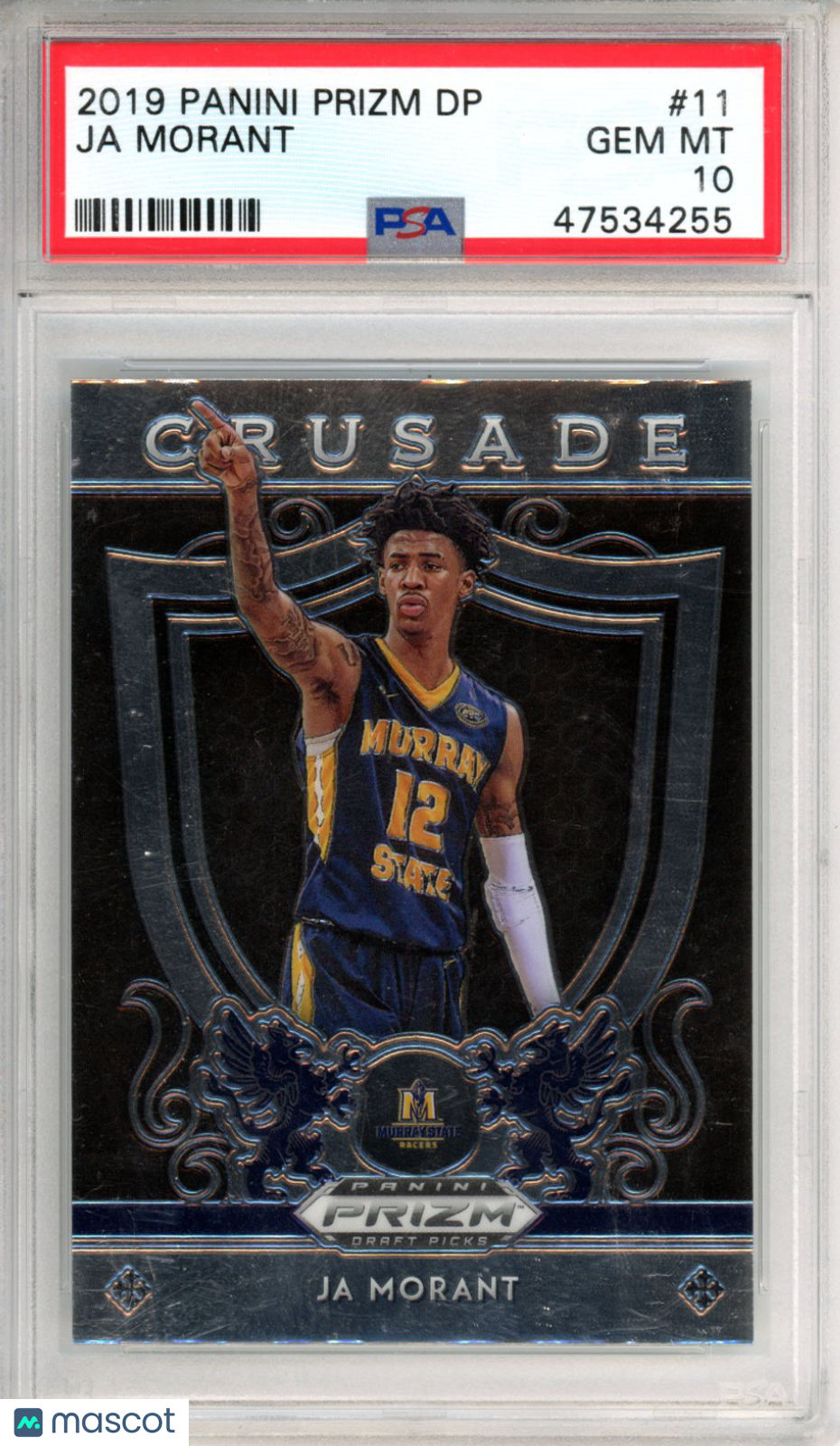 2019 Panini Prizm Draft Picks Ja Morant Rookie #11 PSA 10
