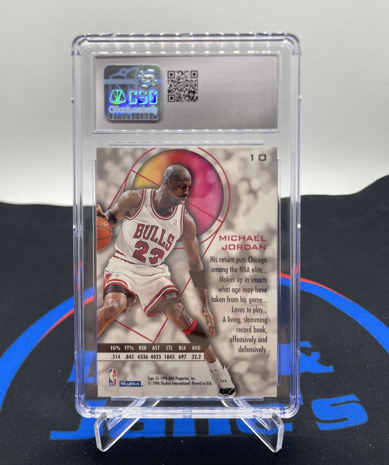 1995-96 SkyBox E-XL Michael Jordan CSG 9.5 Basketball Card