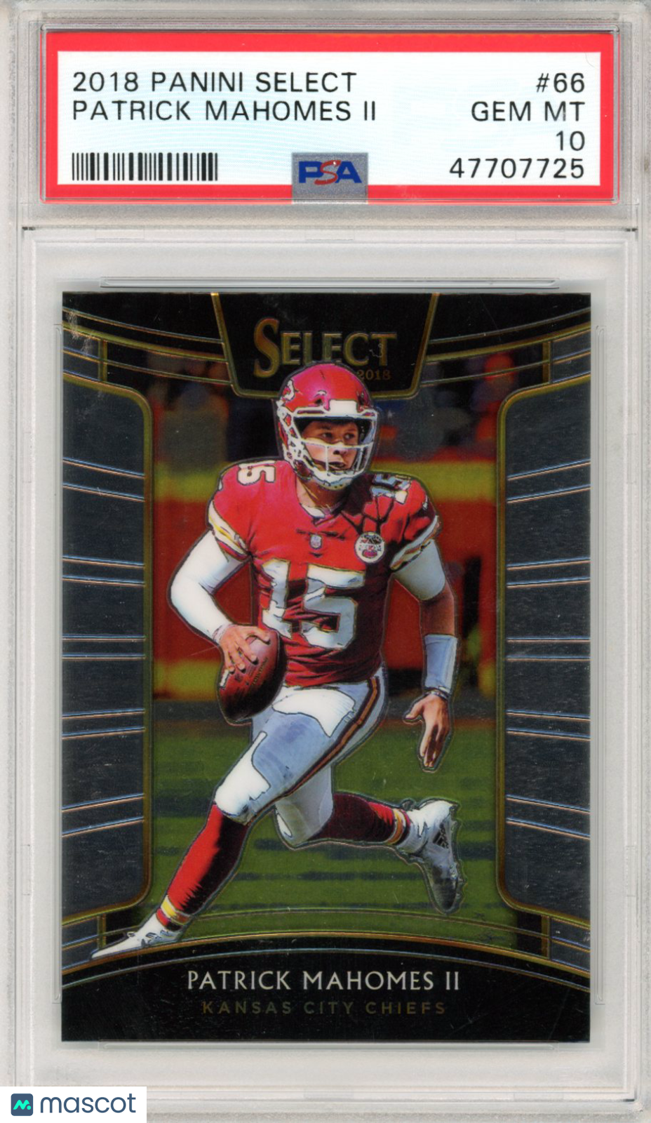 2018 Panini Select Patrick Mahomes II #66 PSA 10