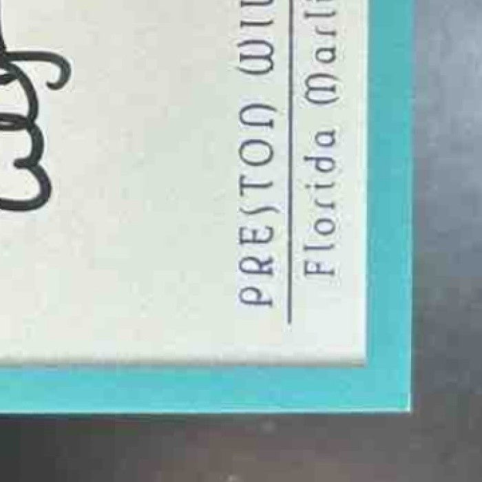 2000 Fleer Autographics Baseball Preston Wilson Auto Marlins - Sports Cards