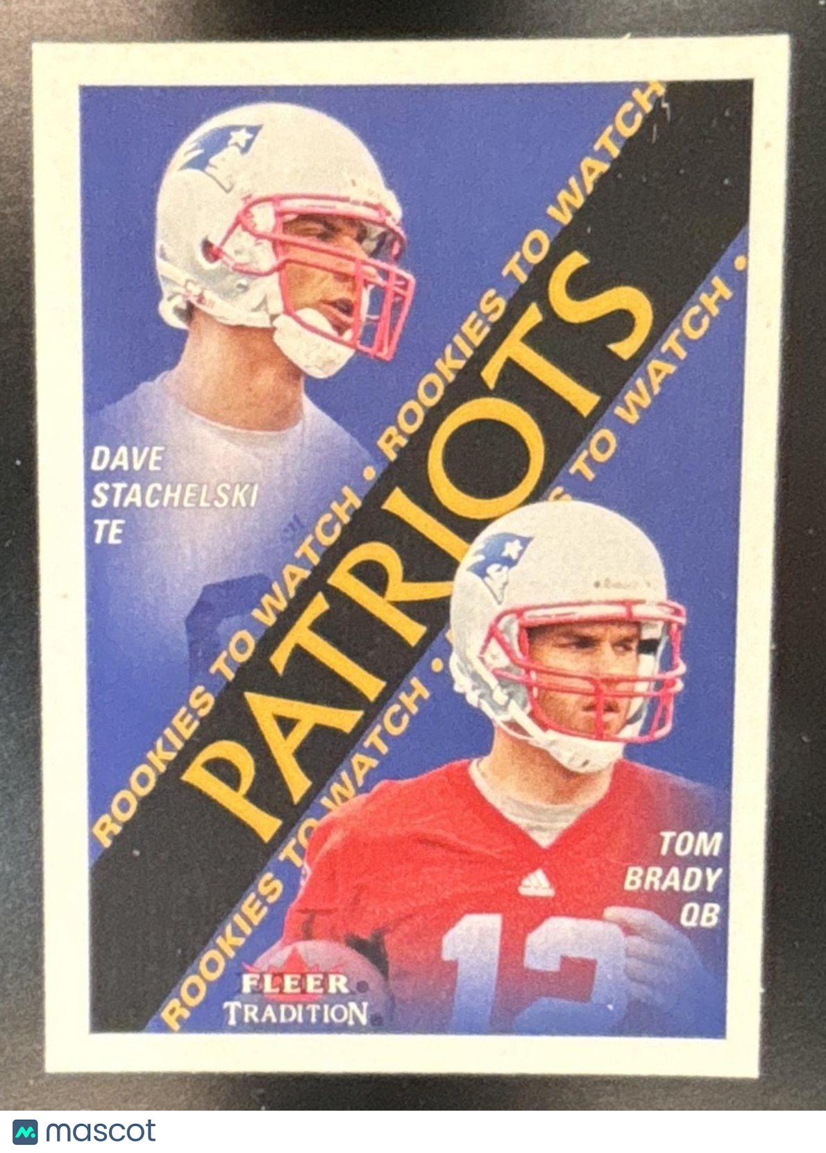 2000 Fleer Tradition Glossy Tom Brady Dave Stachelski #352 New England Patriots - Sports Cards