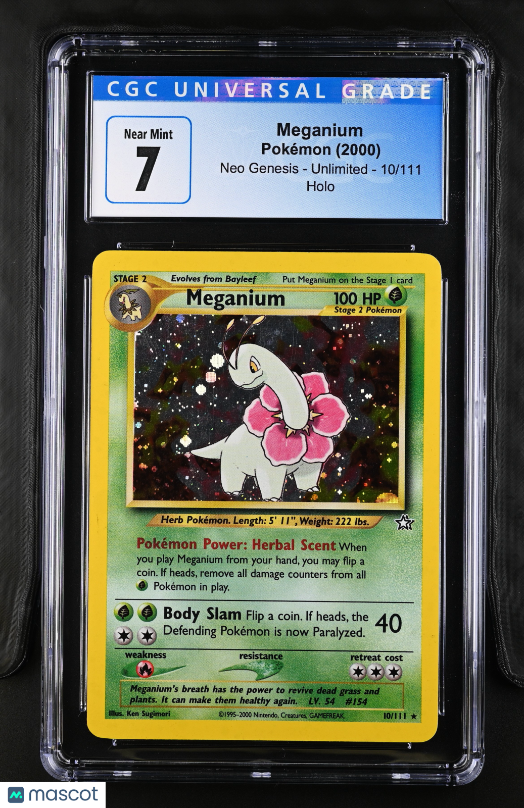 2000 Pokémon Neo Genesis Meganium #10/111 English CGC 7 - Graded TCG/CCG