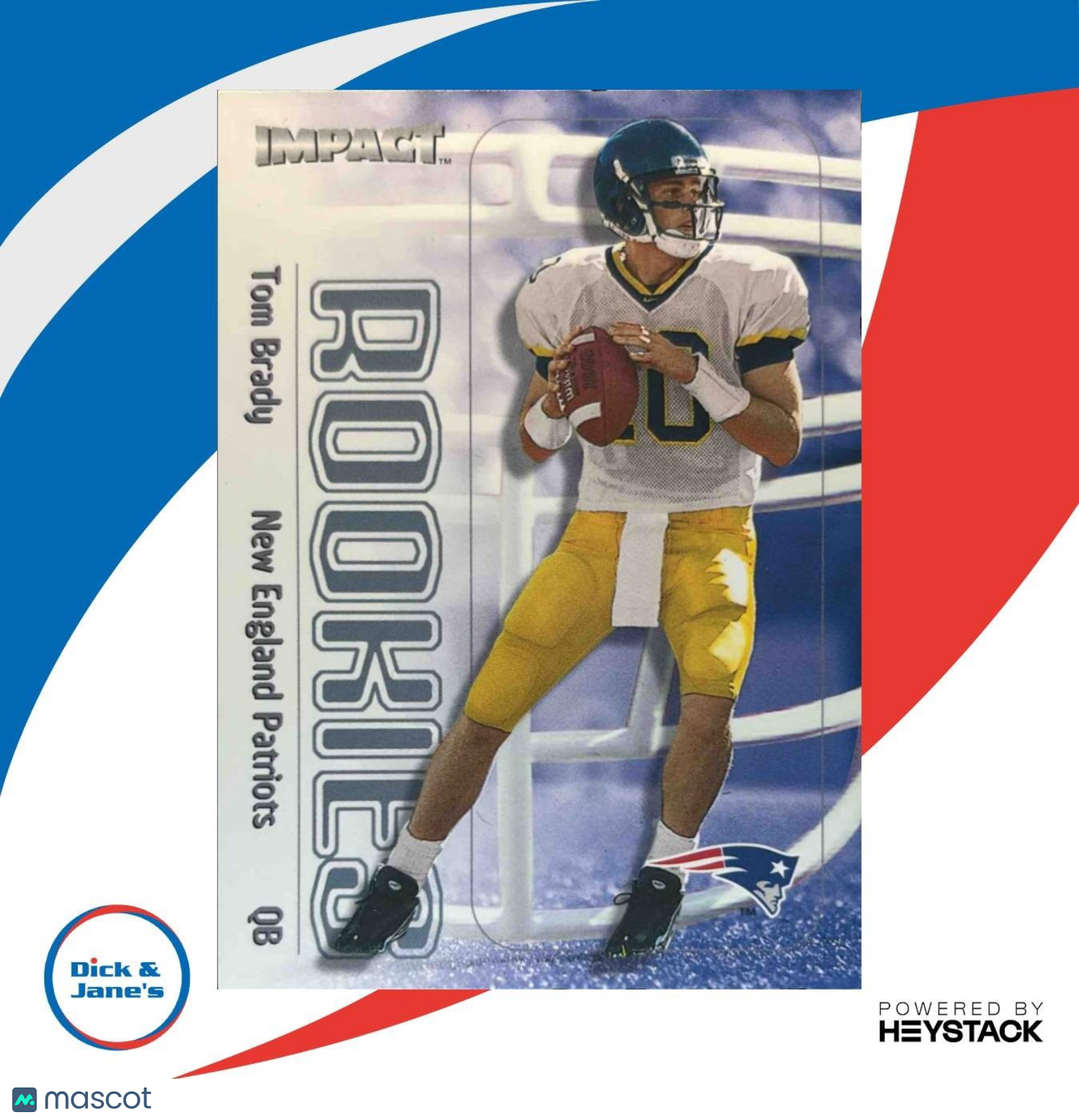 その他 TOM BRADY rc 2000 Skybox Impact Tom Brady #27 RC New England