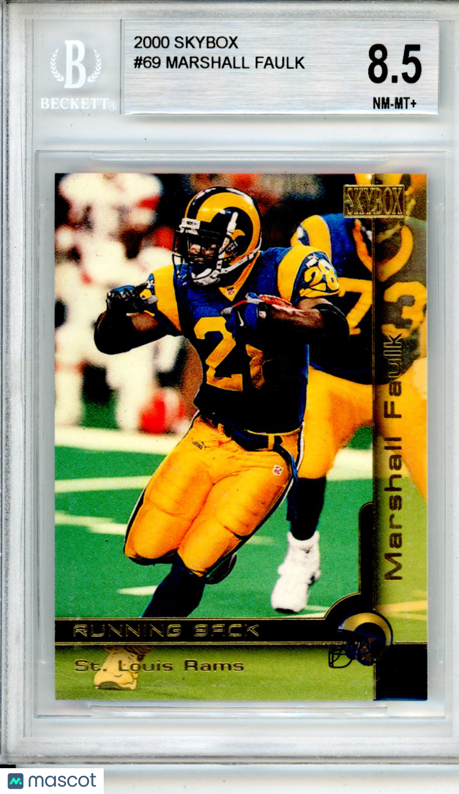 2000 SkyBox Marshall Faulk #69 BGS 8.5 St. Louis Rams - Graded Sports Cards