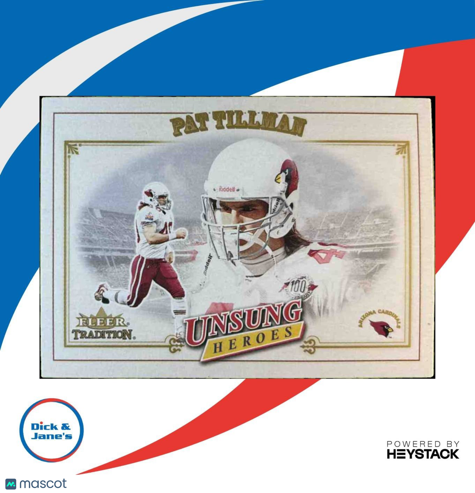 2001 Fleer Tradition Pat Tillman #325 RC Arizona Cardinals - Sports Cards