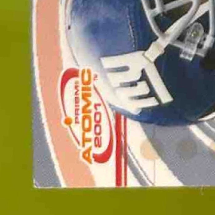 2001 Pacific Prism Atomic Tiki Barber Jersey Patches #51 New York Giants - Sports Cards