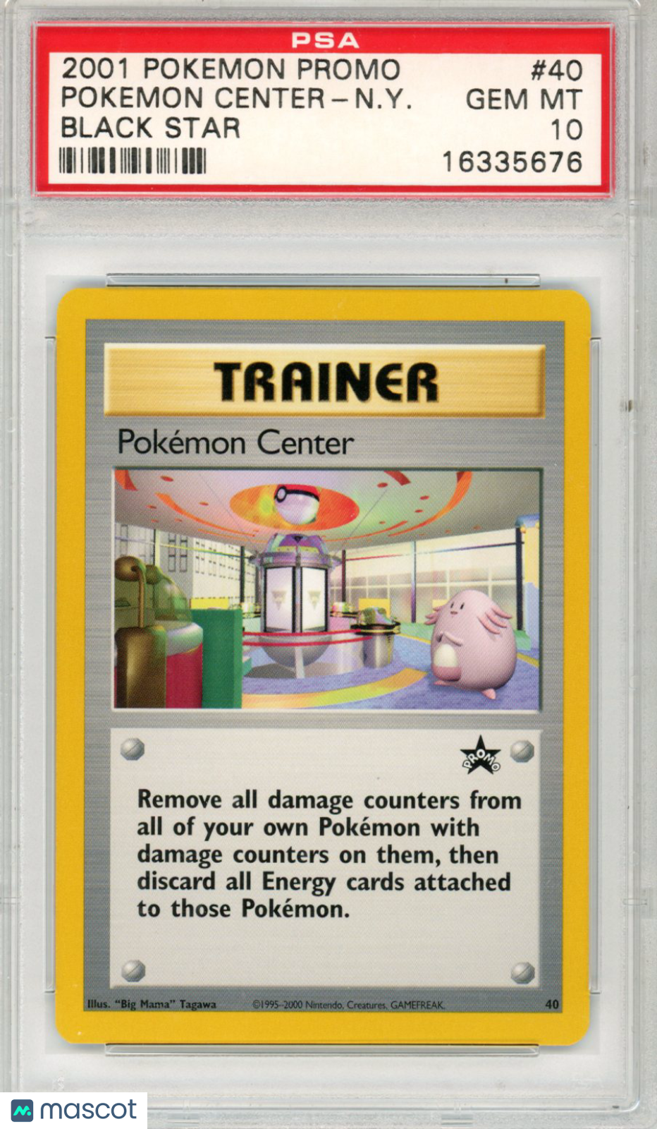 2001 Pokemon Promo Black Star Pokemon Center N. Y. #40 PSA 10 GEM MINT - Graded TCG/CCG