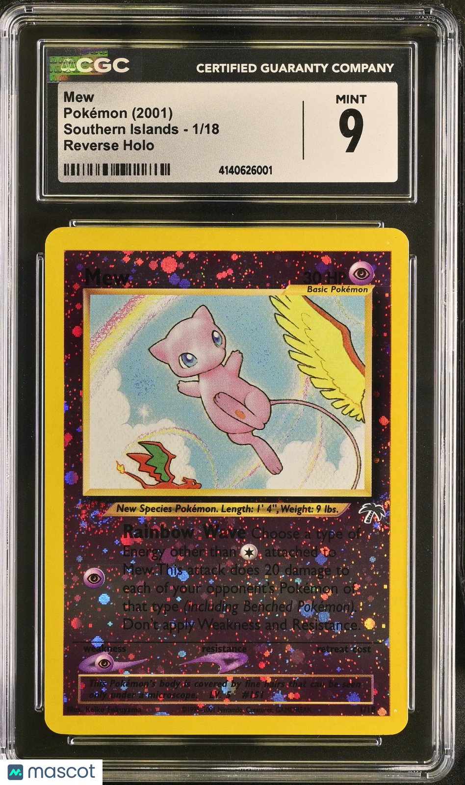 2001 Pokemon Southern Islands Mew #1/18 Holo CGC 9
