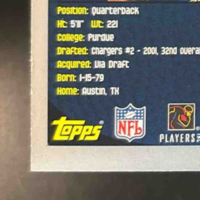 2001 Topps Drew Brees #328 Rookie RC San Diego Chargers - Sports Cards
