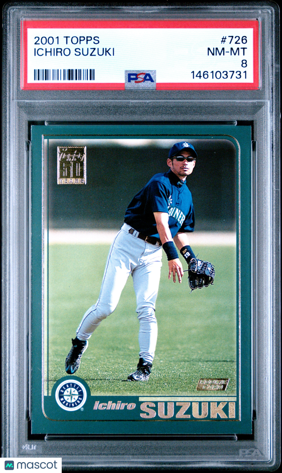 TOOPS2001イチロー#726 2001 Topps Ichiro Suzuki #726 PSA 8 - Dick & Jane's
