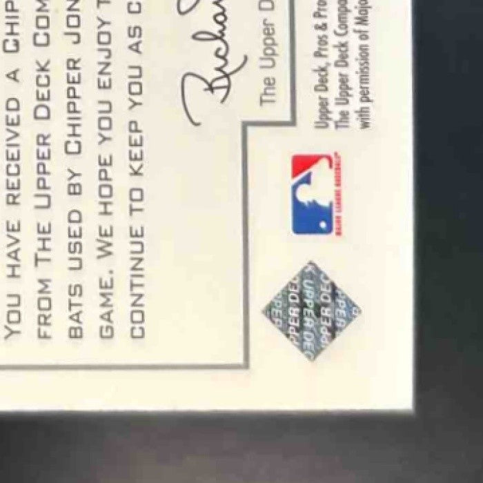 2001 Upper Deck Pros & Prospects Chipper Jones Albert Pujols Game Used Dual Bat - Sports Cards