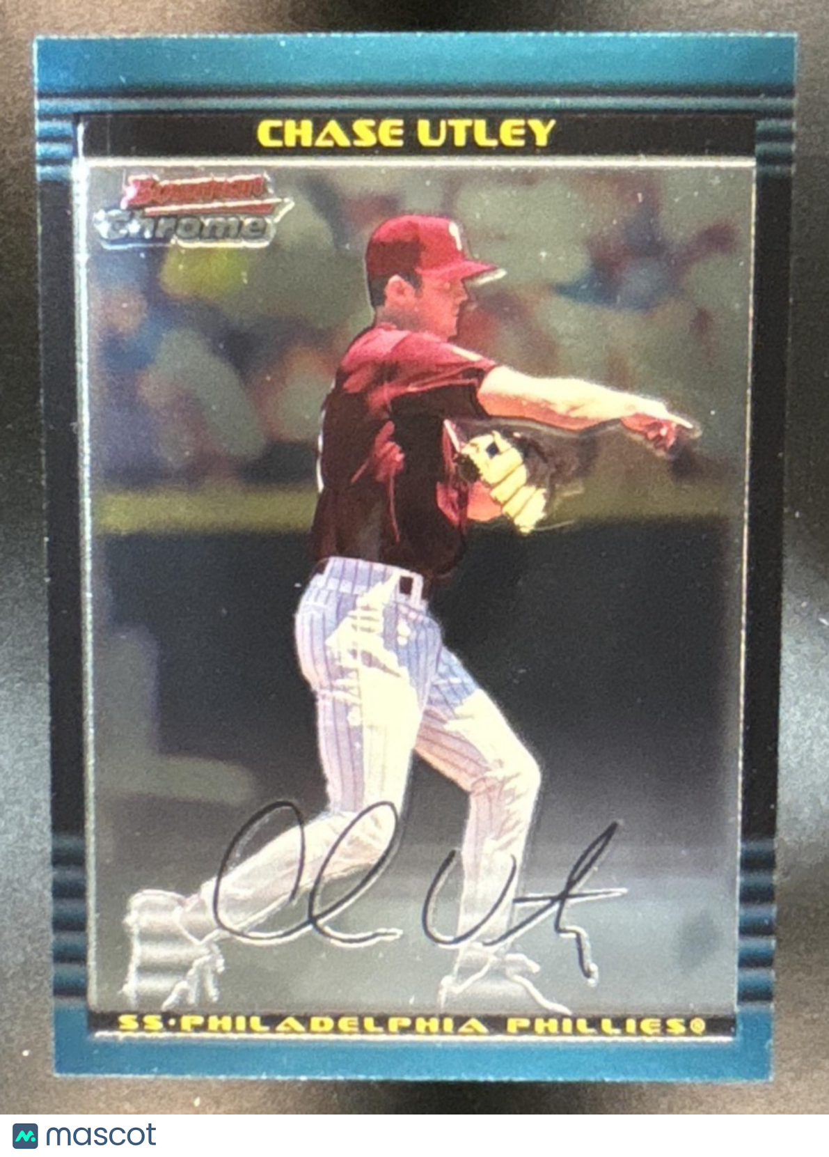 2002 Bowman Chrome Chase Utley #241 Philadelphia Phillies - Sports Cards