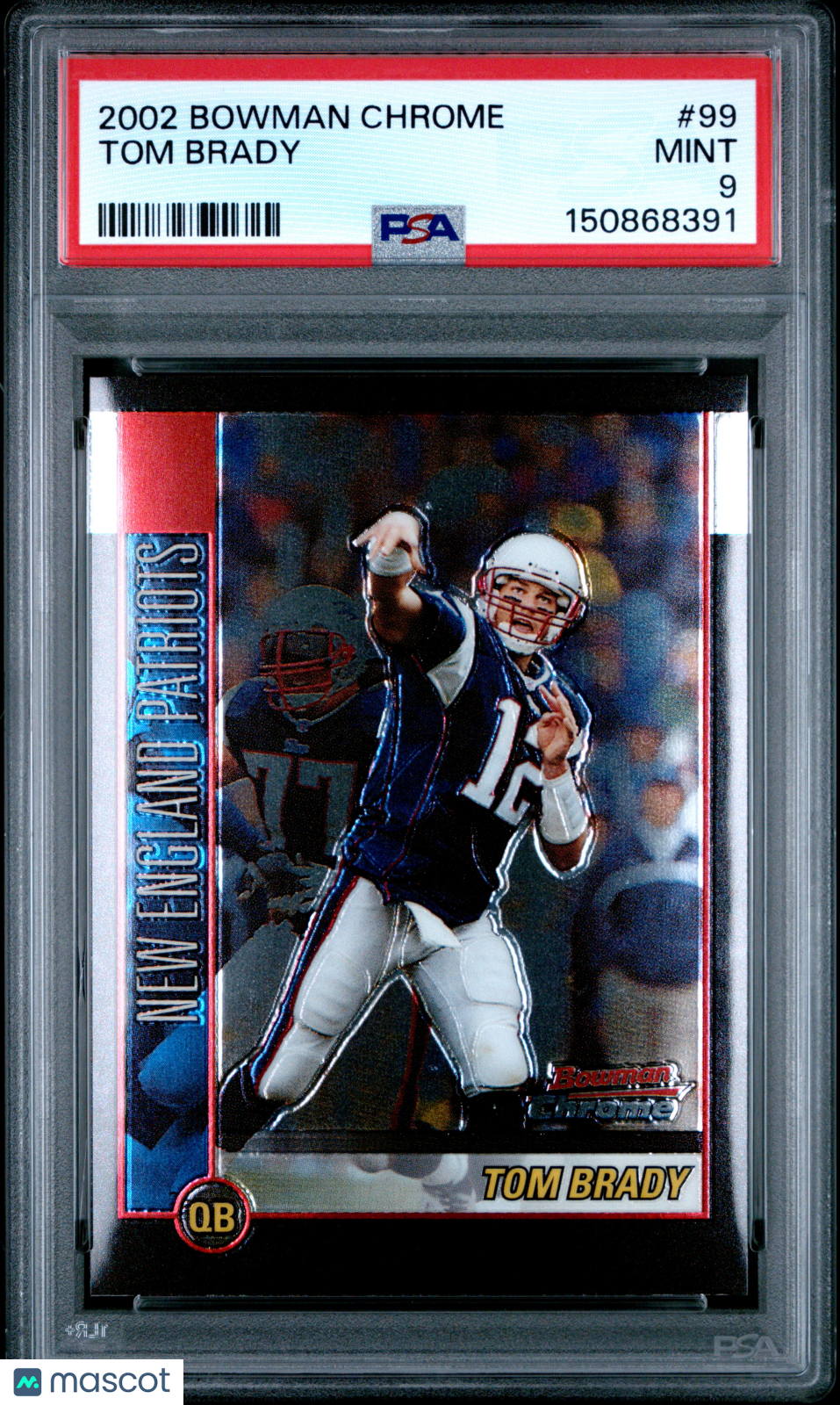 2002 Bowman Chrome Tom Brady #99 PSA 9 - Graded Sports Cards
