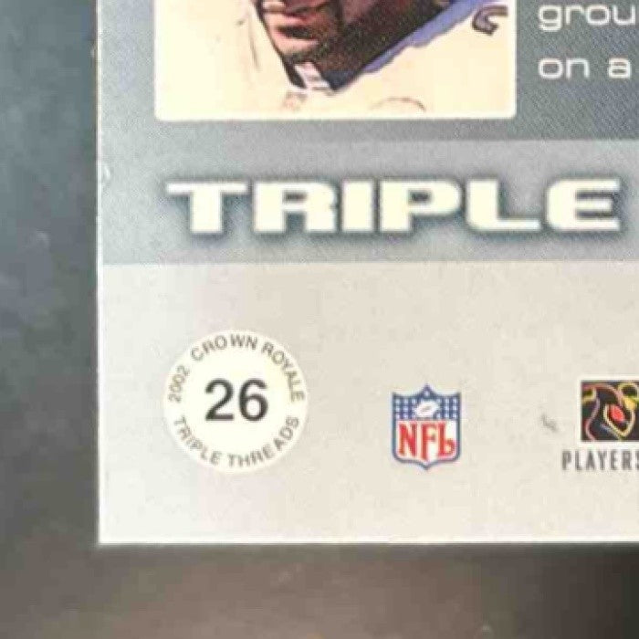 2002 Pacific Crown Royale Ahman Green Curtis Martin Jerome Bettis Triple Patch - Sports Cards
