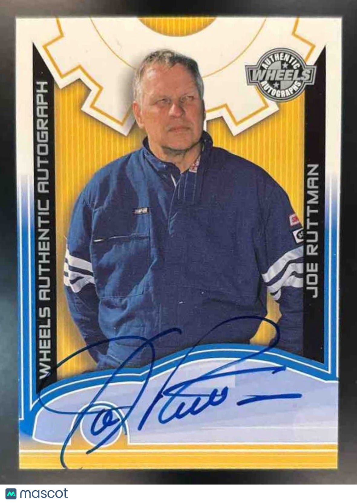 2002 Wheels High Gear Autographs #50 Joe Ruttman On Card Signature - Sports Cards