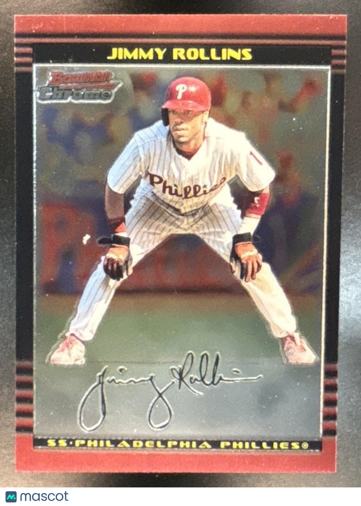 2003 Bowman Chrome Jimmy Rollins #72 Philadelphia Phillies - Sports Cards