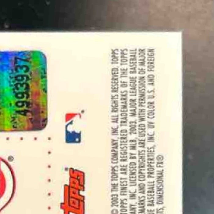 2003 Topps Finest George Foster Finest Moments Refractor Auto Cincinnati Reds - Sports Cards