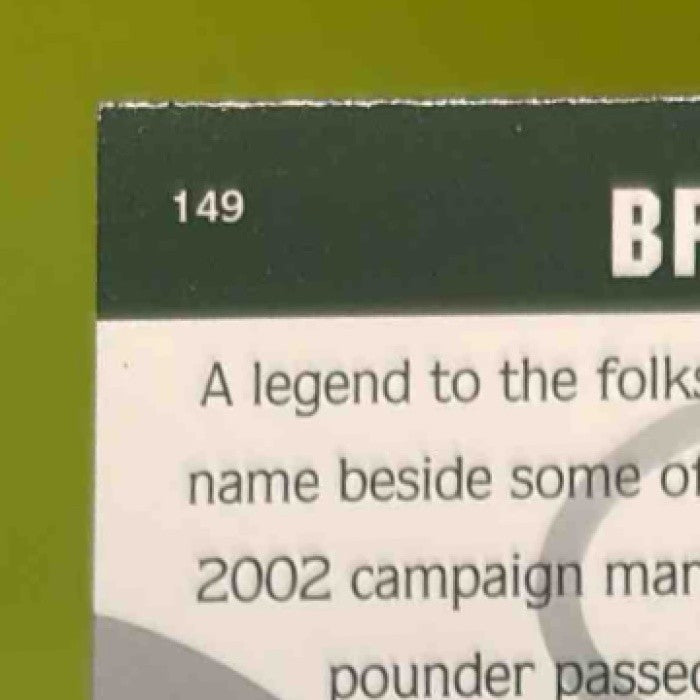2003 Upper Deck Patch Collection Brett Favre #149 Green Bay Packers - Sports Cards