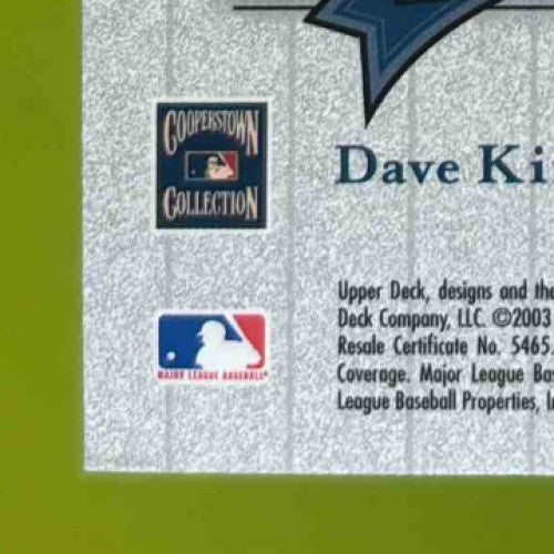 2003 Upper Deck Yankees Signature Series Dave Kingman Pride of New York Auto Sports Cards