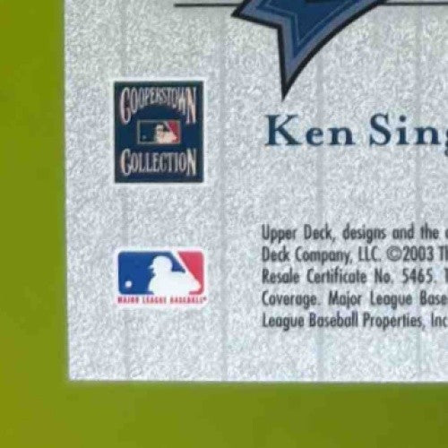 2003 Upper Deck Yankees Signature Series Ken Singleton Pride of New York Auto Sports Cards