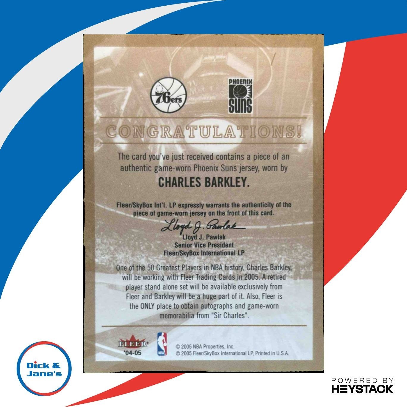 2004-05 Fleer Hawaii National Charles Barkley #NNO Phoenix Suns - Sports Cards